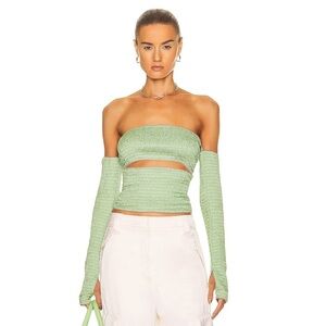 Anna October green Elise top in green
